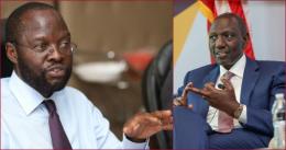 File images of Kisumu Governor Anyang' Nyong'o (left) and President William Ruto.